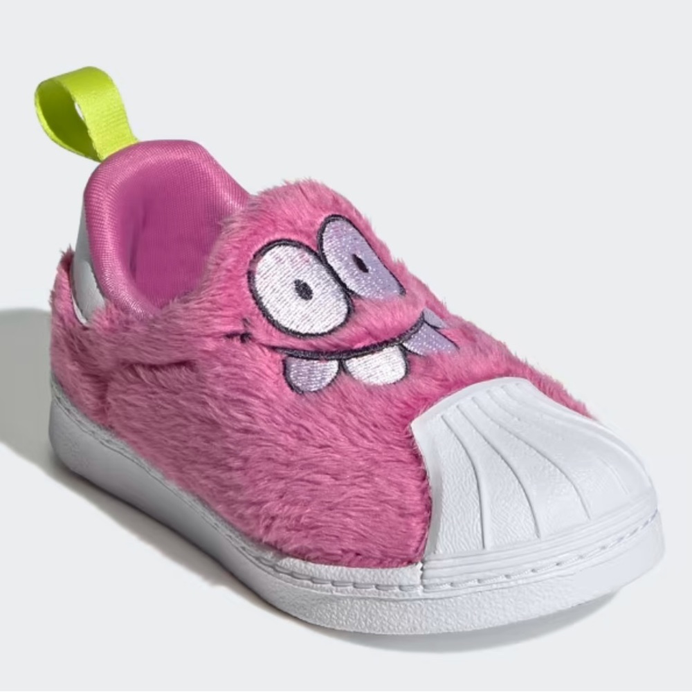 Adidas X Kevin Lyons Fuzzy Pink Monster Superstar 360 C Little Kids Shoes